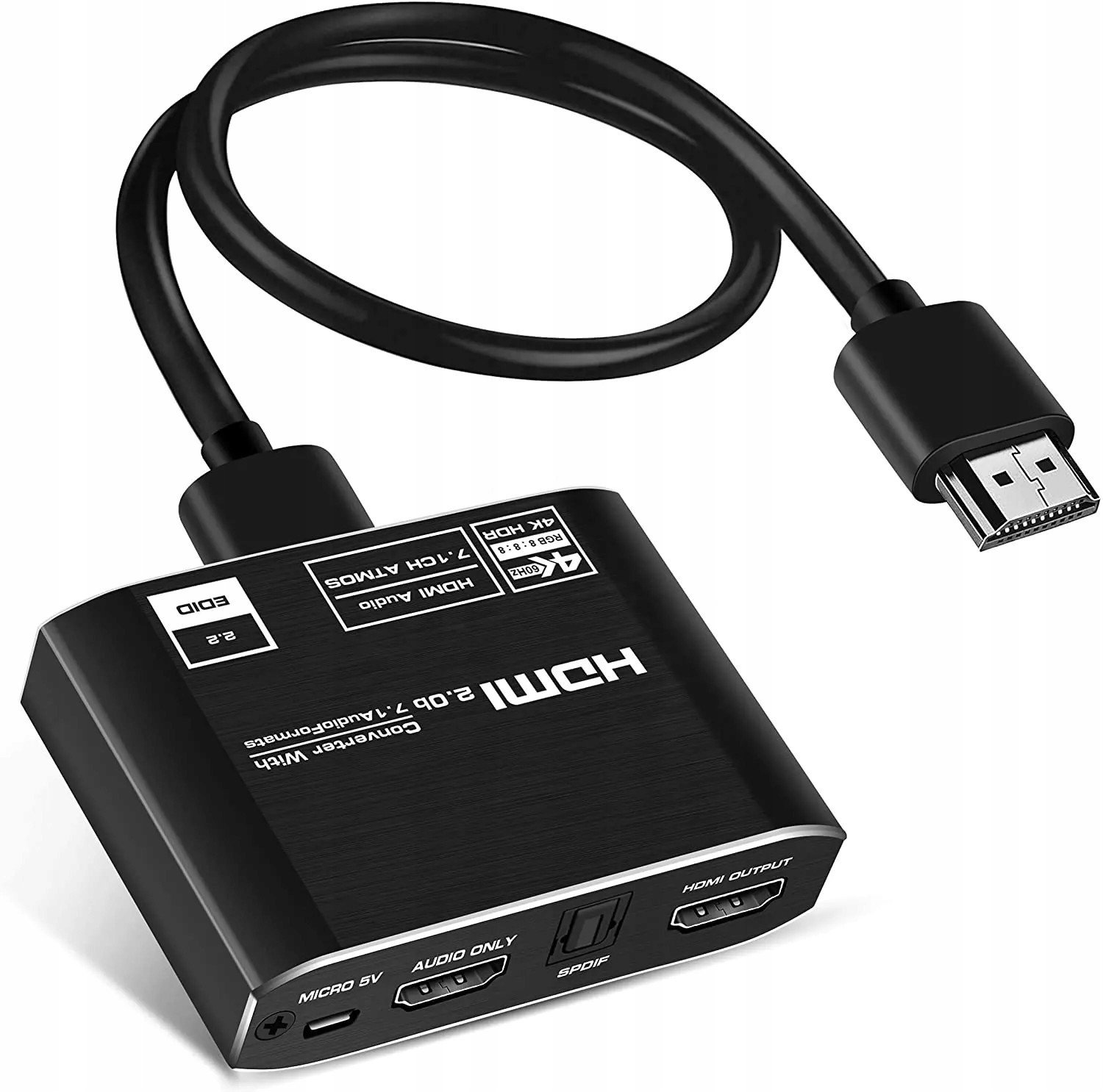 Převodník Atmos z Hdmi na Hdmi audio Toslink Spdif