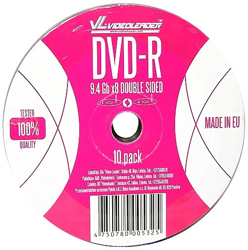 Disky Dvd-r Double Sided 9,4GB 50ks Nejdelší