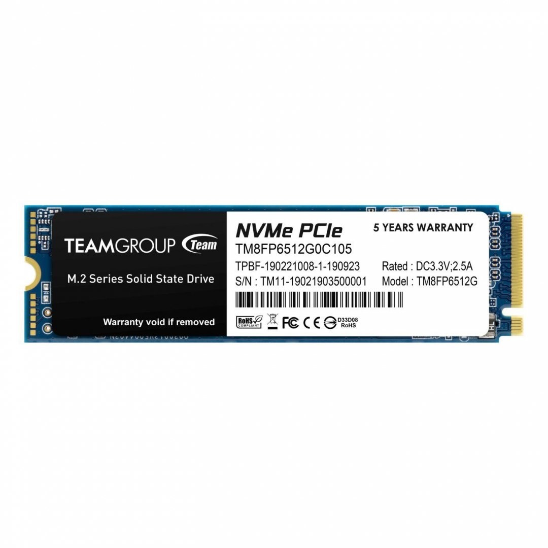 Ssd disk Team Group MP33 512GB M.2 2280 PCIe NVMe