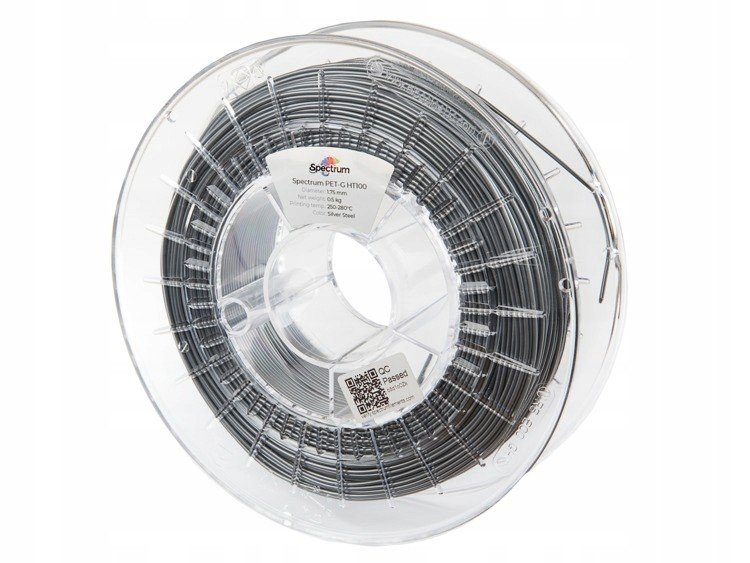 Spectrum Filament Petg HT100 Stříbrná Ocel 1kg
