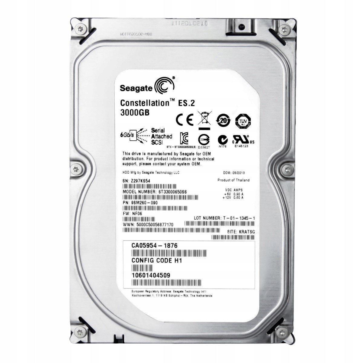 Fujitsu Eternus CA05954-1876 3TB 7.2K 64MB Sas 3.5