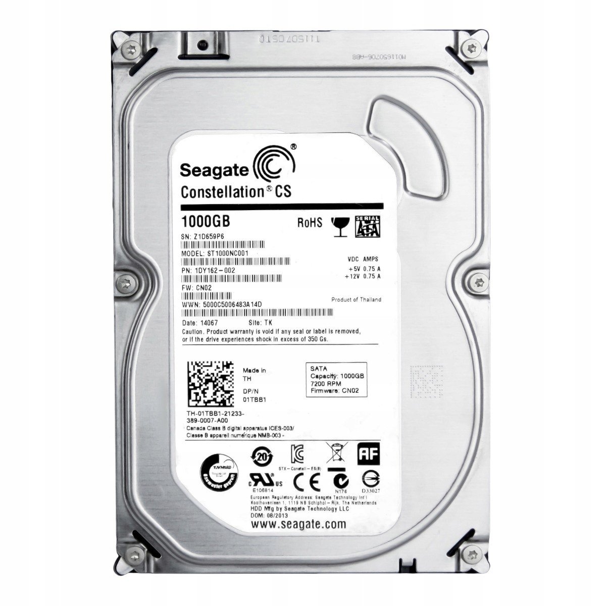 Dell 01TB1 1TB 7.2K 64MB Sata III 3.5 ST1000NC001