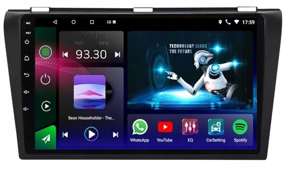 Rádio Gps Android Bt Mazda 3 2004-2009 Wifi 16GB
