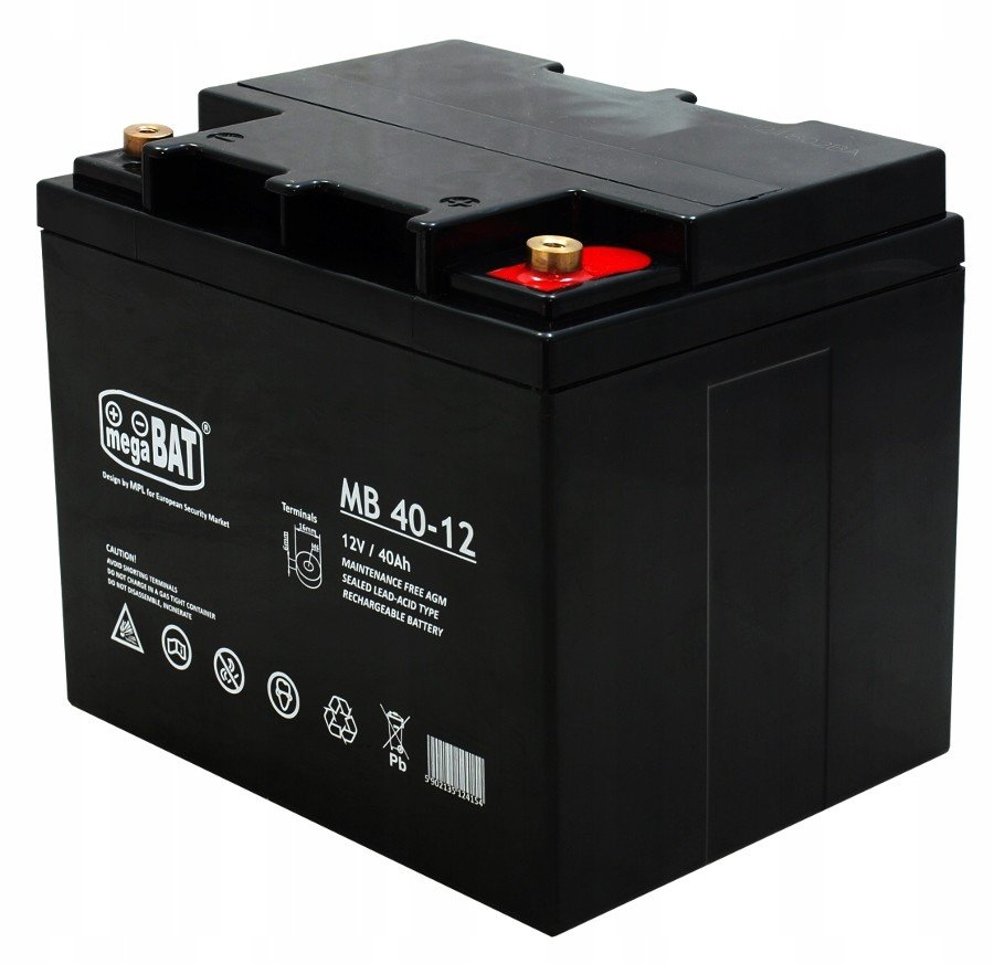 Nabíjecí baterie Mb 40-12 Agm 12V 40Ah MegaBat