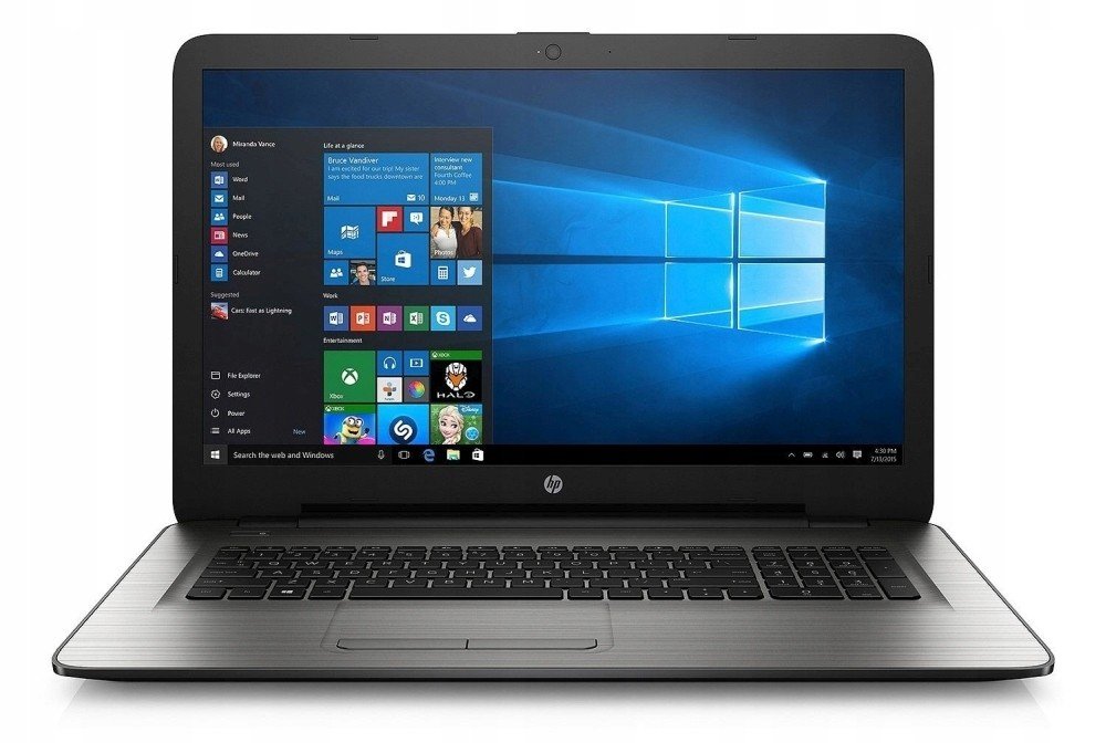 Hp 17 i5-7200U 8GB 512GB Ssd W10 Mat Šedá