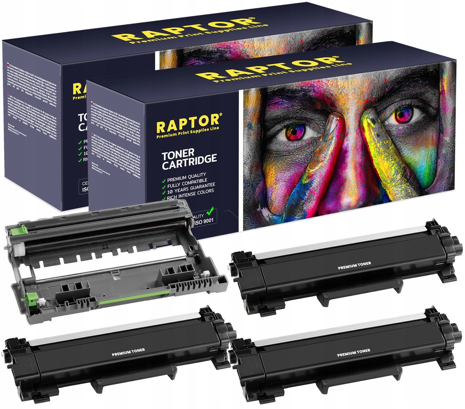 3x Toner Buben pro Brother TN2421 DR2401