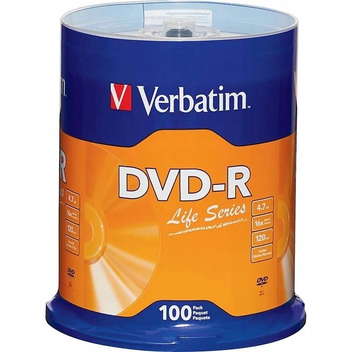 Disky Verbatim Dvd-r 4,7GB 16x 100ks levněji