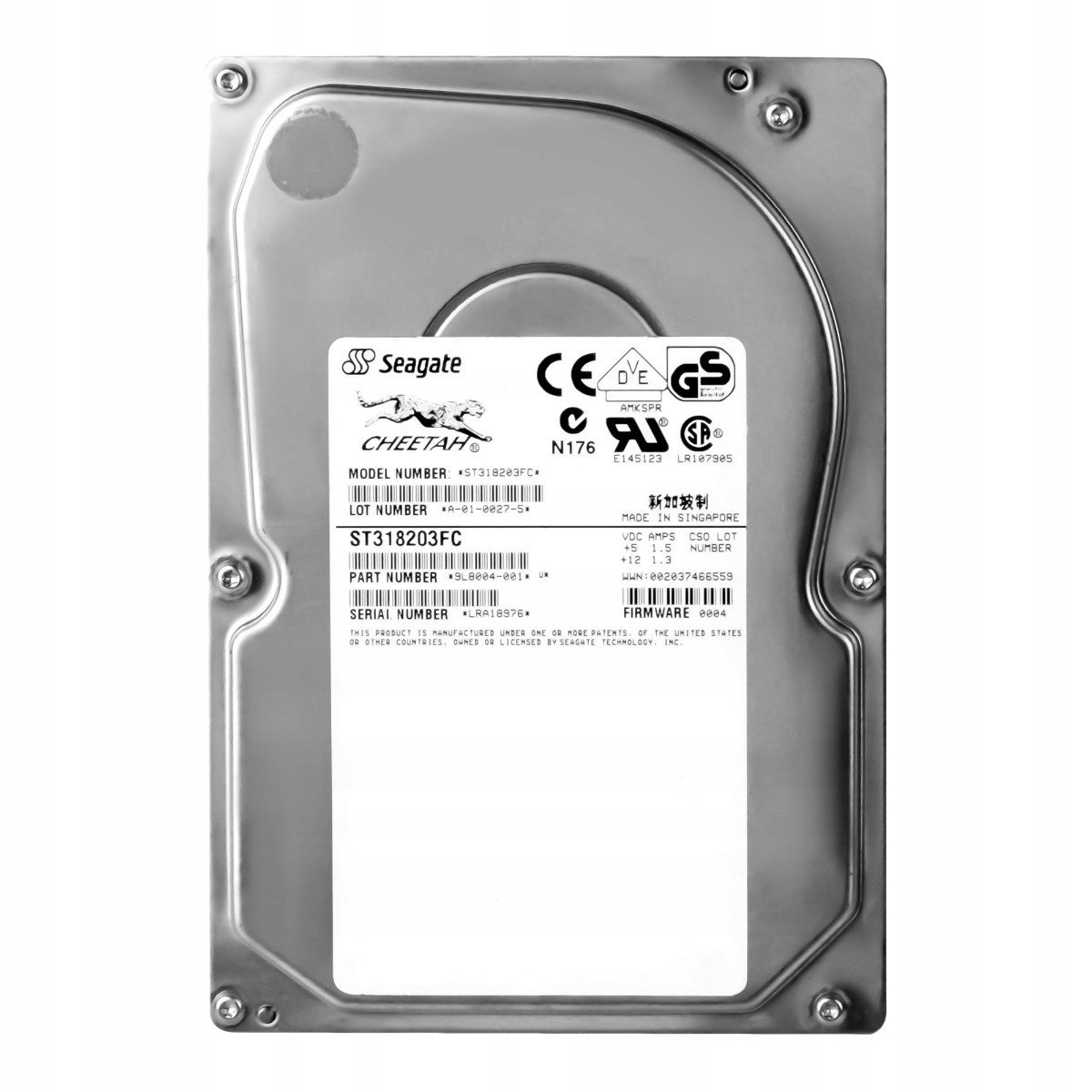 Seagate Cheetah 18LP 18GB 10K Fc 3,5'' ST318203FC