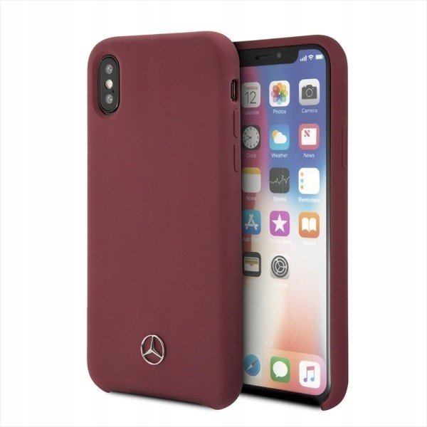 Mercedes Mehcpxsilre iPhone X/ Xs hard case červen