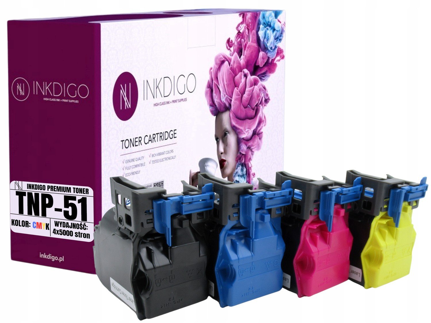 4x Toner pro Konica Minolta Bizhub C3110 TNP51 Cmyk