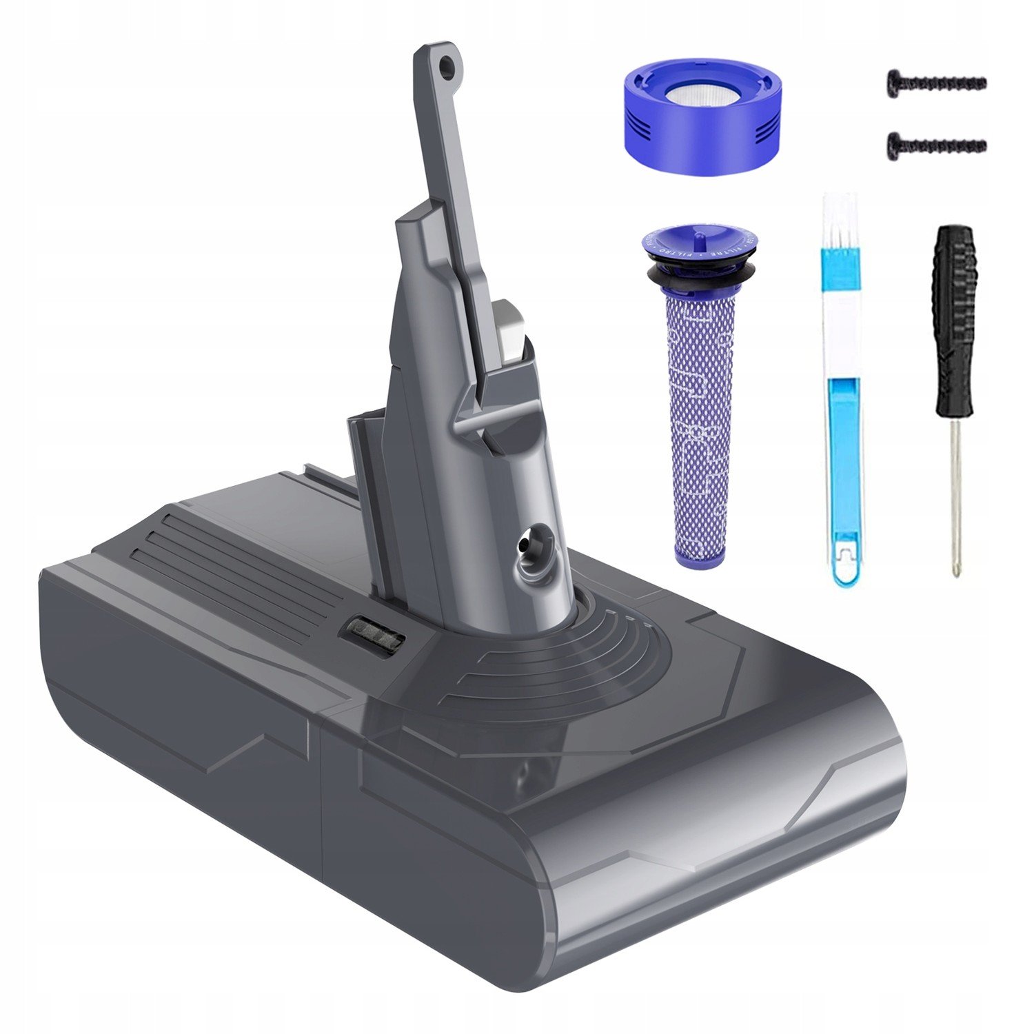 21.6V 5000mAh dobíjecí baterie pro Dyson V8 SV10