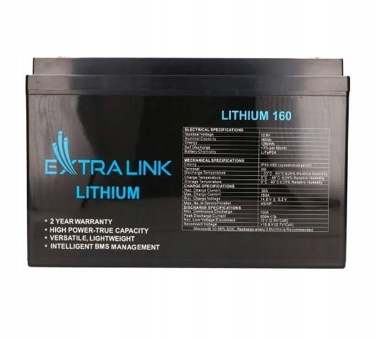 Baterie LiFePO4 160AH 12,8V Bms EX.30462