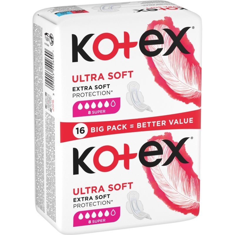 Kotex Ultra Soft Super vložky 16 ks