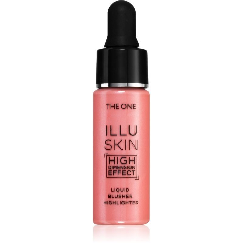 Oriflame The One IlluSkin rozjasňující tvářenka 2 v 1 odstín Soft Pink 15 ml