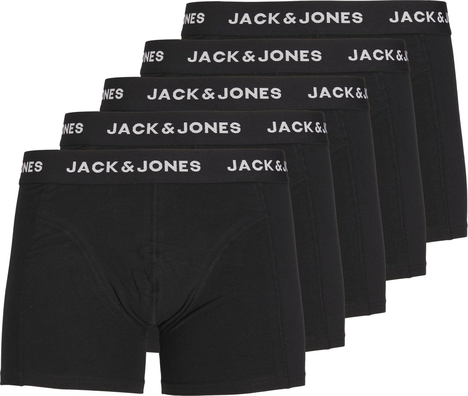 Jack&Jones 5 PACK - pánské boxerky JACHUEY 12242049 Black XXL