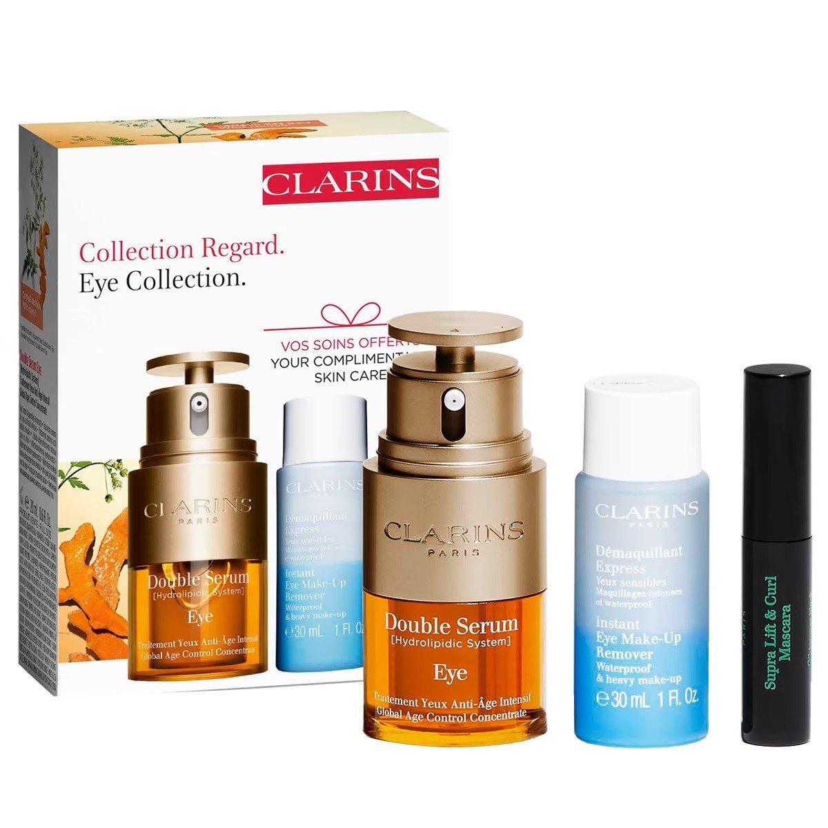 Clarins Dárková sada péče o oči Double Serum Set