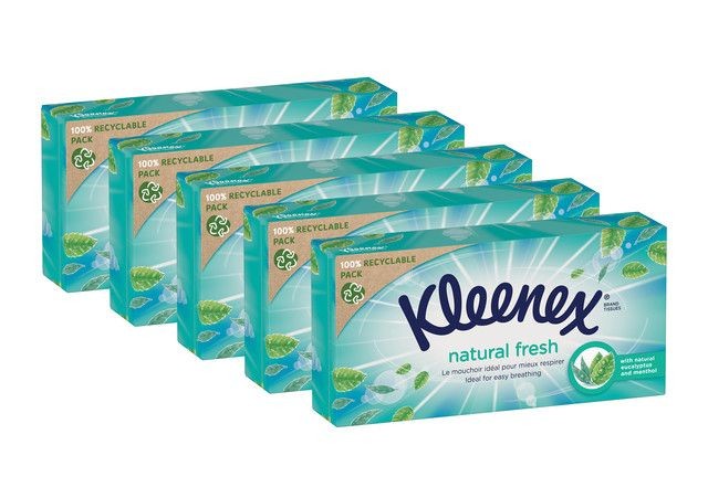 Kleenex hyg.kap. PACK 5 x Natural Fresh Box 4x64ks