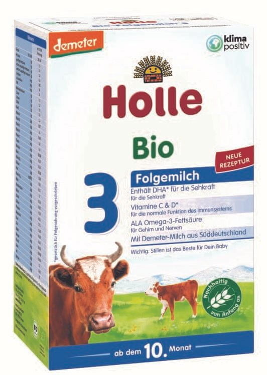 Holle Bio - dětská mléčná výživa 3 pokračovací - 4x 600g