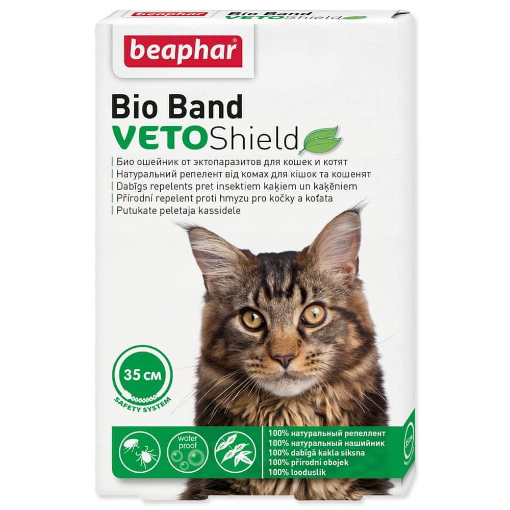 Beaphar Obojek repelentní Bio Band Veto Shield 35 cm