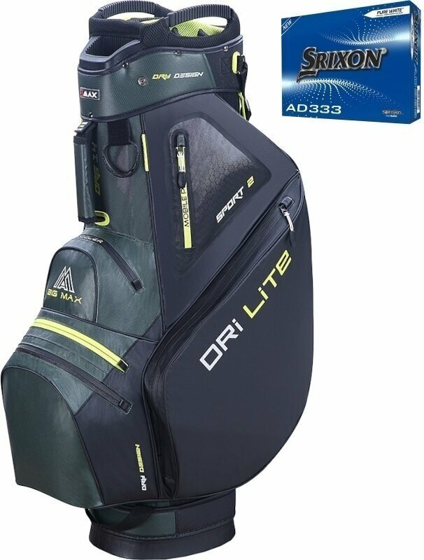 Big Max Dri Lite Sport 2 SET Forest Green/Black/Lime Cart Bag
