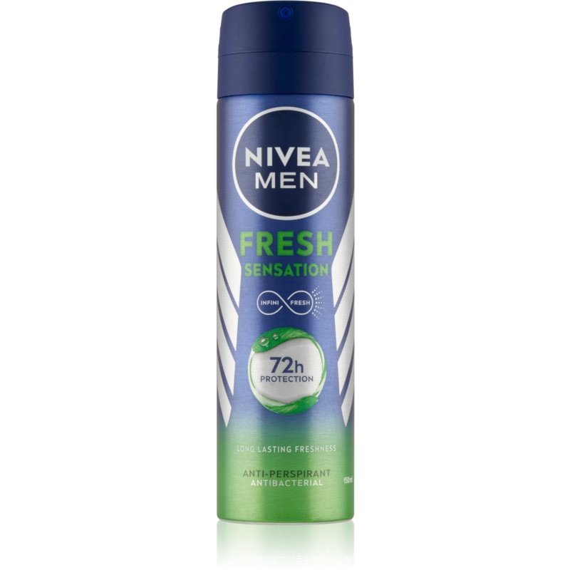 Nivea Men Fresh Sensation antiperspirant ve spreji 72h pro muže 150 ml