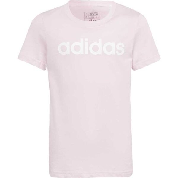 adidas LIN T Dívčí tričko, růžová, velikost 140