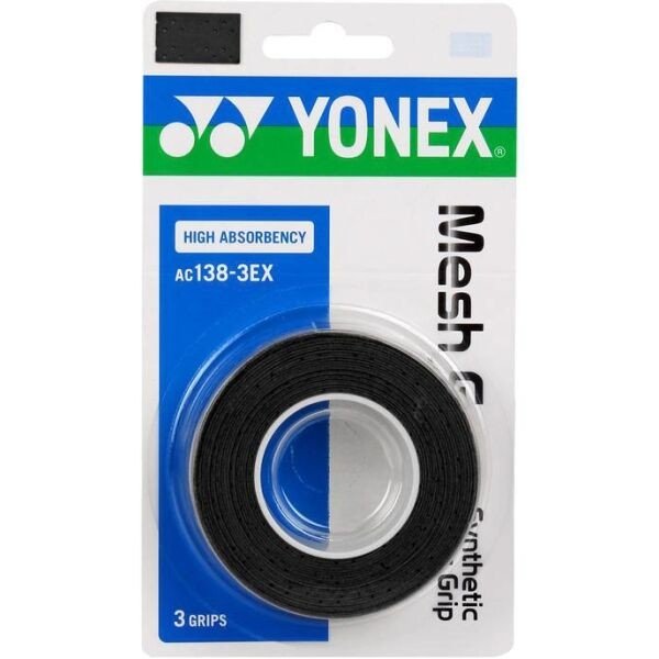Yonex MESH GRAP AC138 3 KS Vrchní omotávka, černá, velikost UNI