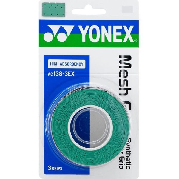 Yonex MESH GRAP AC138 3 KS Vrchní omotávka, zelená, velikost UNI