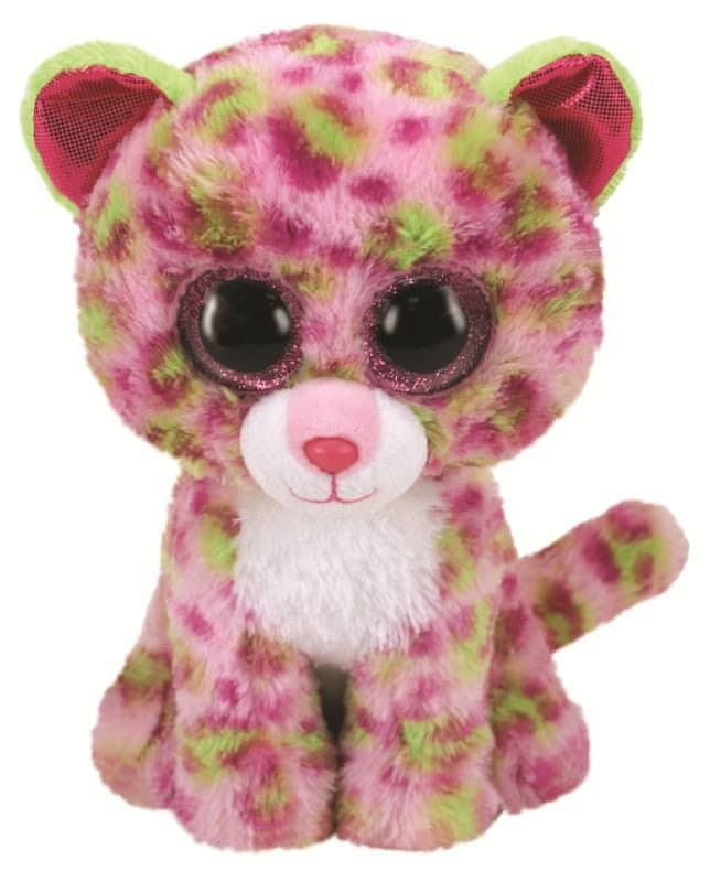 TY 36476 LAINEY růžový leopard - 24 cm