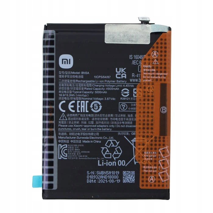 Baterie BN5A Xiaomi 10 Poco M3 Pro Note 10