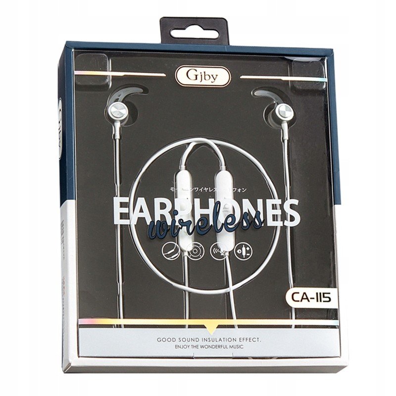 Sluchátka Gjby Bluetooth CA-115 bílá