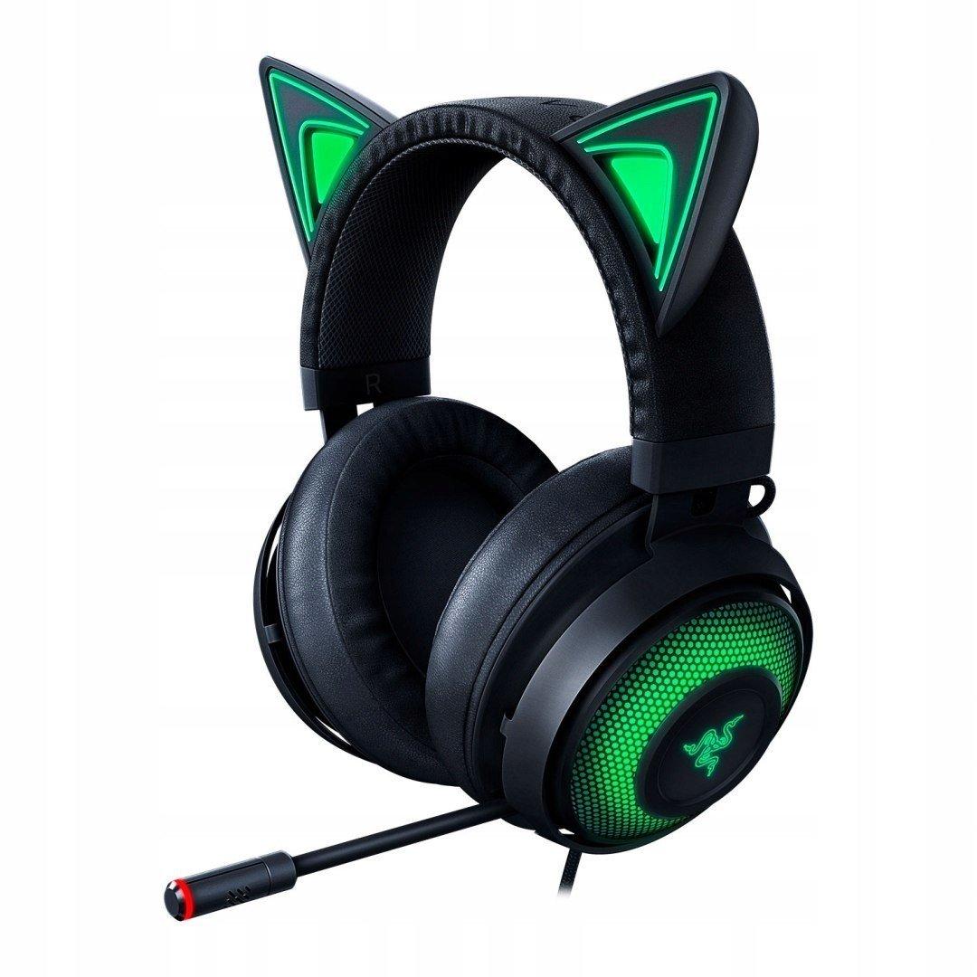 Herní sluchátka Razer Kraken Kitty, kabelová, černá