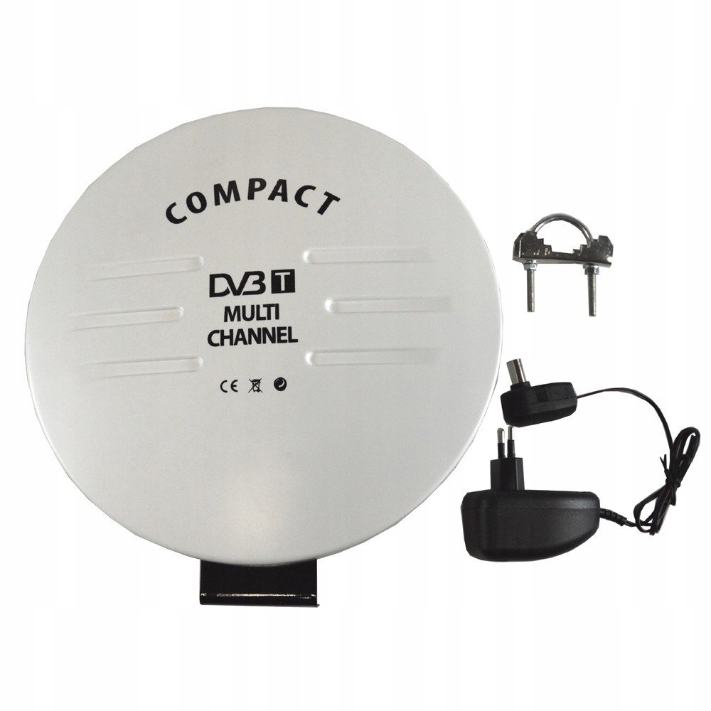 Všesměrová Tv anténa Compact Dvb-t Bílá/černá 44 dB