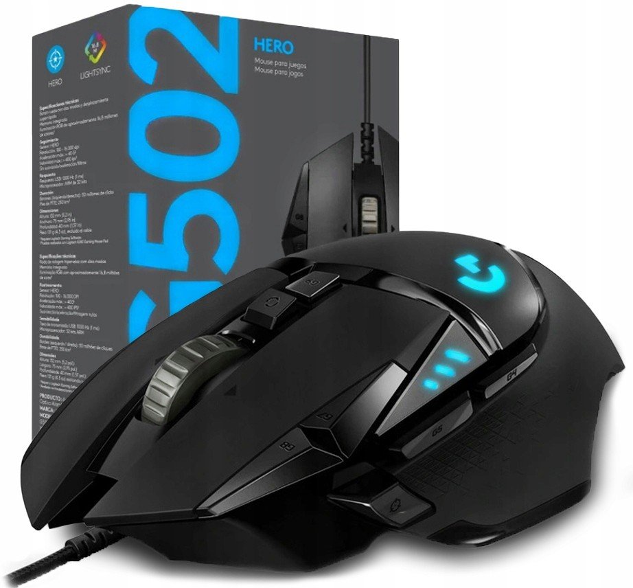Myš Logitech G502 25600 dpi Gamingová Rgb Do Gier