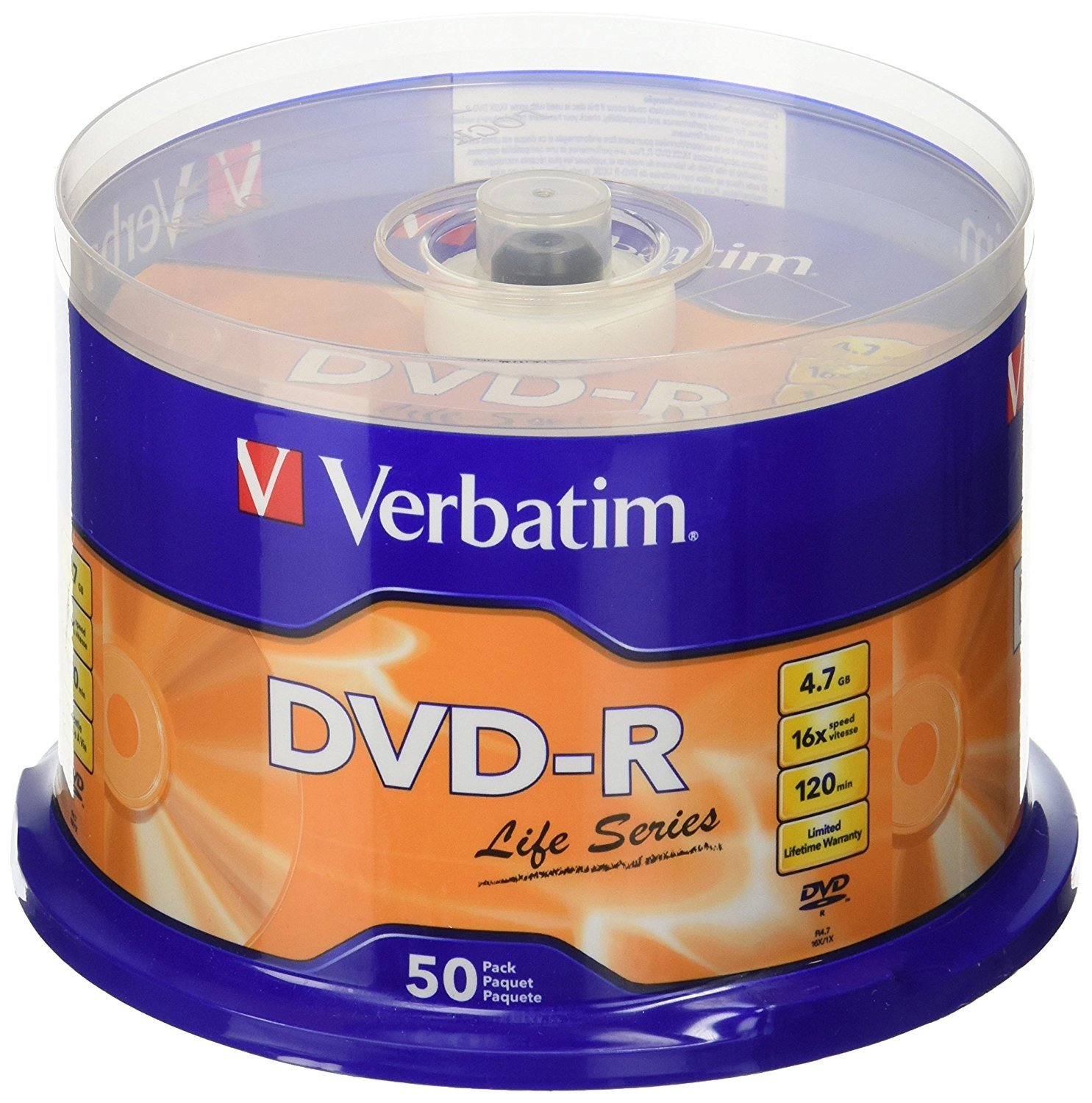 Disky Verbatim Dvd-r 4,7GB Cake 50 popisovač Akce