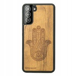 Dřevěné Pouzdro Na Samsung Galaxy S21 Fe Hamsa Case