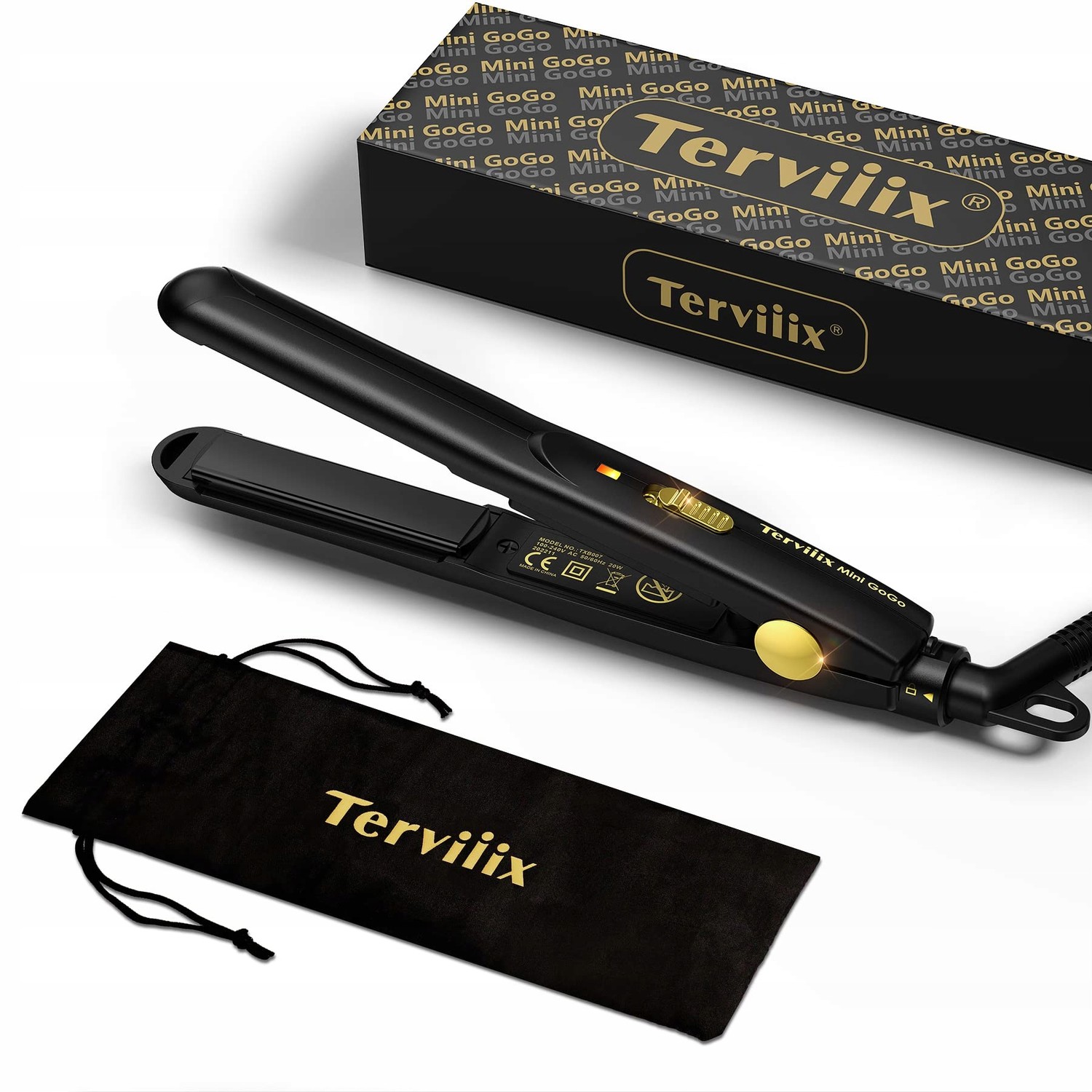 Terviiiix Mini Cestovní žehlička pro krátké vlasy