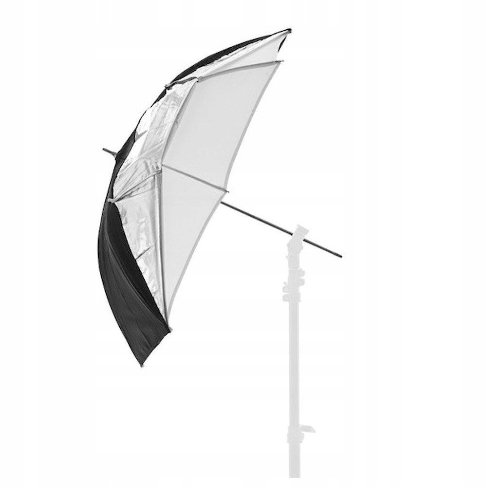 Deštník Manfrotto Dual 72cm Black/Silver/White