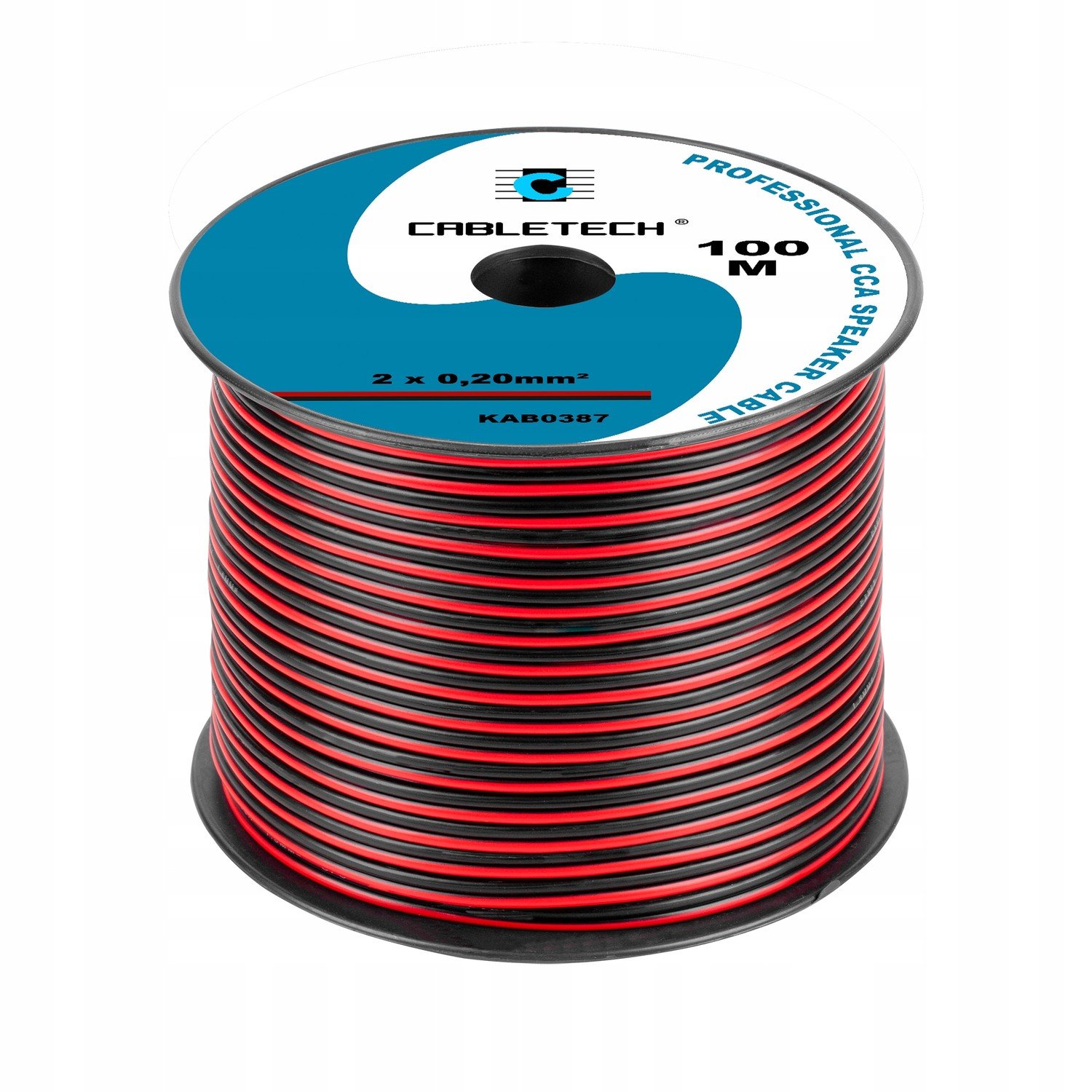Reproduktorový kabel Cca 0.20mm černo-červený (1LL)