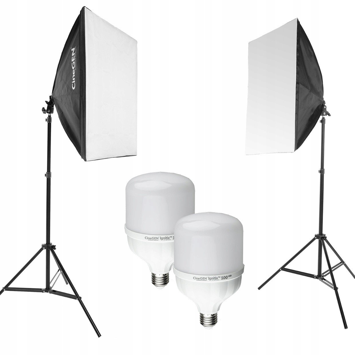 2 Led světla se softboxy 60x60