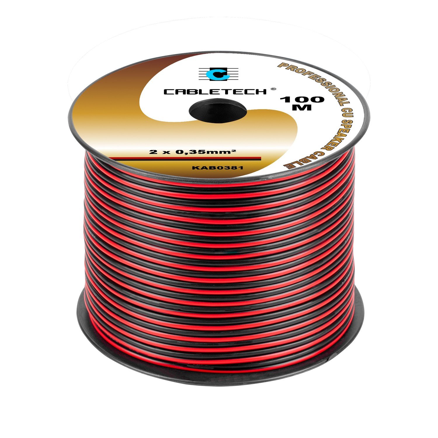 0,35mm reproduktorový kabel černo-červený