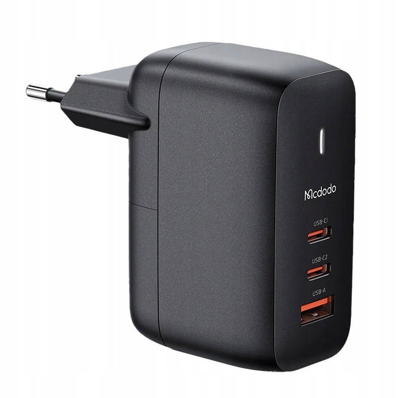 GaN 65W síťová nabíječka Mcdodo CH-0291 2x USB-C, USB-A (černá)