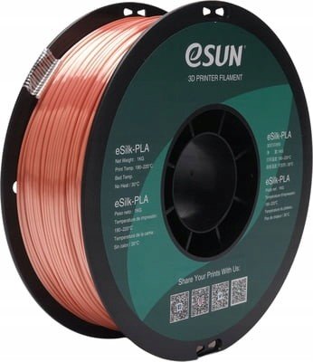 eSun Silk-PLA filament, 1.75mm, růžově zlatá, 1kg