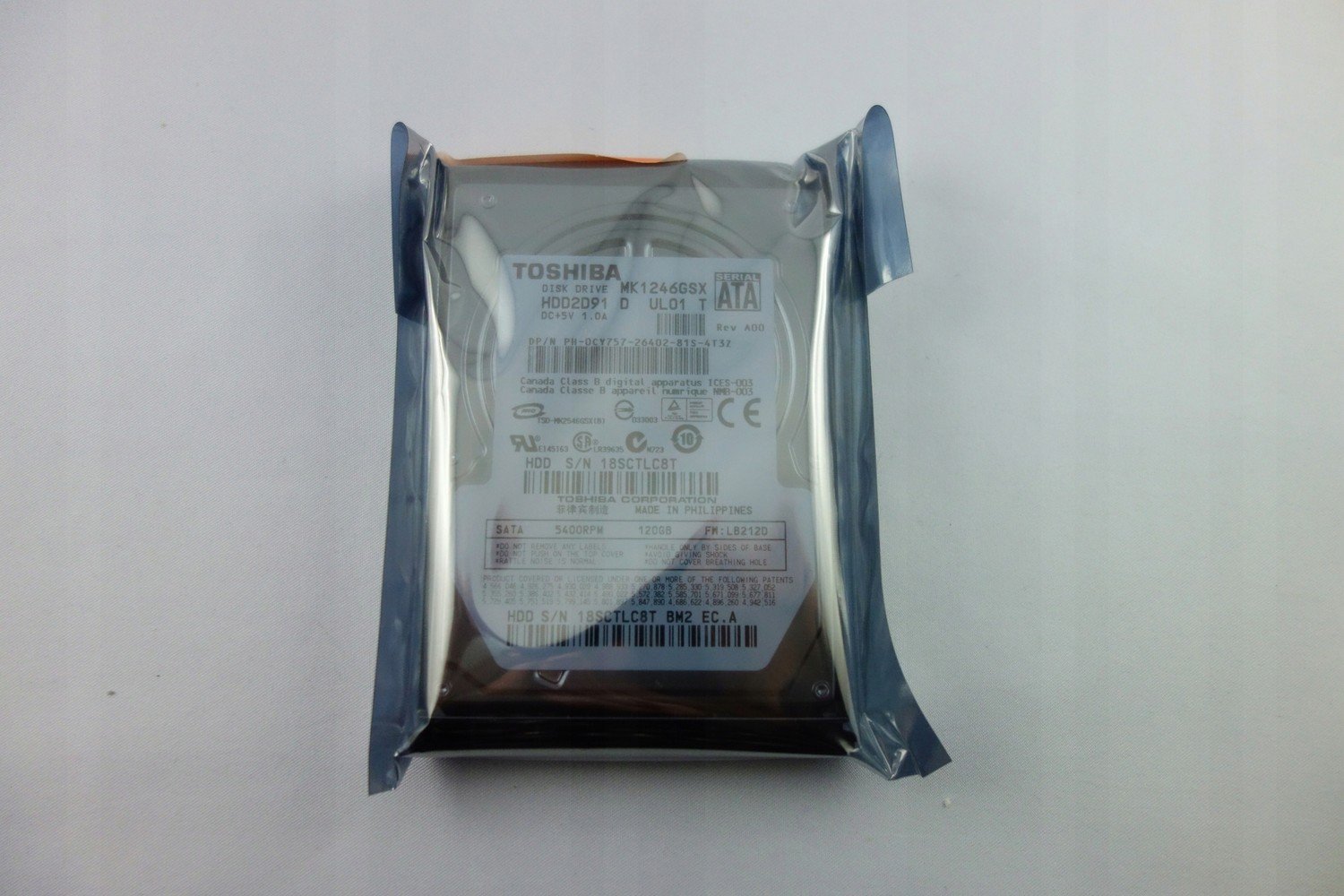 Pevný disk Toshiba MK1246GSX 120 Gb Sata II 2.5