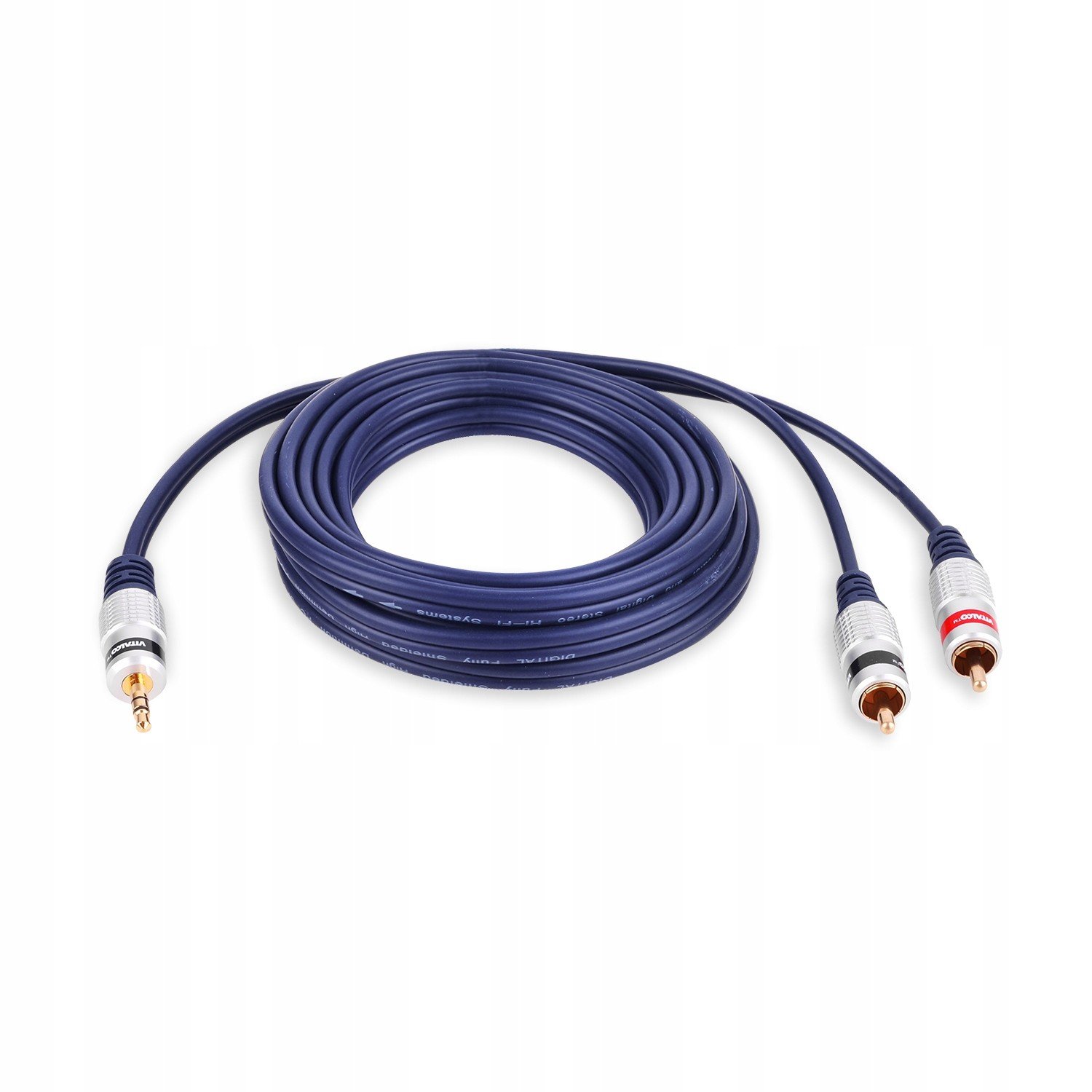 Kabel Jack 3,5mm Stereo 2x Rca Vitalco 15m