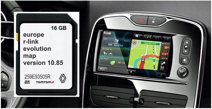 Mapa Karta Totom R-link Live Renault 10.85 2023 Eu