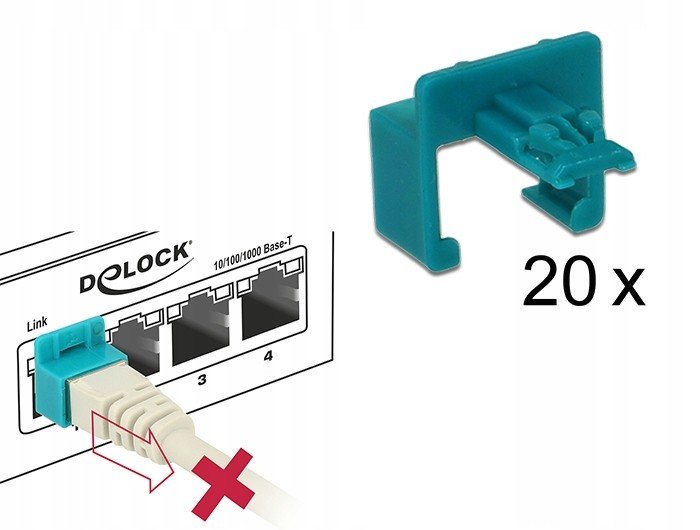 DeLock86406 startovací sada bezpečnostní svorka RJ45