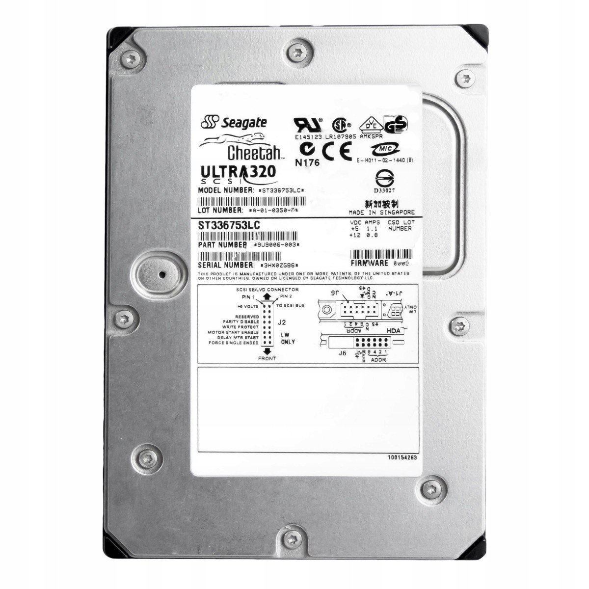 Seagate Cheetah 36GB 15K Scsi U320 3,5' ST336753LC