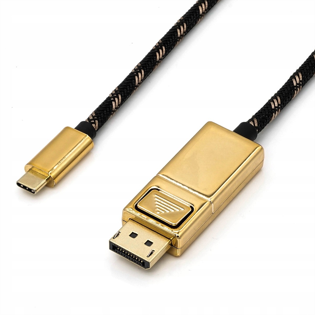 Kabel Usb C DisplayPort M/M zlatý 2m