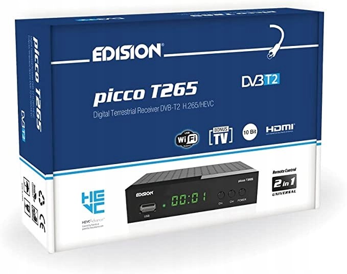 DVB-T2 tuner Edision Edison Picco T265